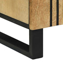 vidaXL Mosdószekrény Barna és fekete 62 x 33 x 58 cm Tömör mangófa