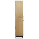 vidaXL Fürdőszekrény polcokkal Barna 38 x 33 x 160 cm Tömör mangófa