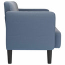 vidaXL kék kordbársony szövet loveseat kanapé 109 cm
