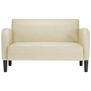 vidaXL krém műbőr loveseat kanapé 110 cm