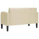 vidaXL krém műbőr loveseat kanapé 110 cm