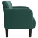 vidaXL sötétzöld bársony loveseat kanapé 109 cm