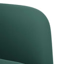 vidaXL sötétzöld bársony loveseat kanapé 109 cm