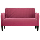 vidaXL bordó bársony loveseat kanapé 109 cm