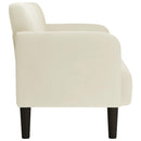 vidaXL krém bársony loveseat kanapé 109 cm