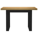 vidaXL íróasztal NOAIN U alakú lábak 120x50x75 cm tömör fa fenyőfa