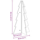 vidaXL fehér tömör fenyőfa karácsonyfa-dekoráció 69,5 cm