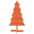 vidaXL viaszbarna tömör fenyőfa karácsonyfa-dekoráció 100 cm