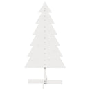 vidaXL fehér tömör fenyőfa karácsonyfa-dekoráció 120 cm