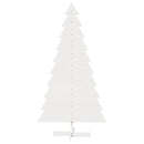 vidaXL fehér tömör fenyőfa karácsonyfa-dekoráció 180 cm