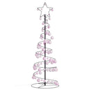 vidaXL meleg fehér LED karácsonyfa gömbökkel 100 LED 150 cm