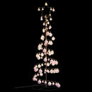 vidaXL meleg fehér LED karácsonyfa gömbökkel 100 LED 150 cm