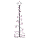 vidaXL meleg fehér LED karácsonyfa gömbökkel 120 LED 180 cm