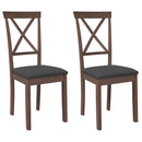 vidaXL 2 db barna tömörfa gumiból készült étkezőszékek párnákkal