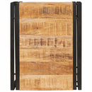 vidaXL Fürdőszobai polc polcokkal 40 x 50 x 23 cm Tömör mangófa és vas