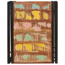 vidaXL Fürdőszobai polc polcokkal 60 x 50 x 23 cm Tömör mangófa és vas