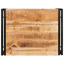 vidaXL Fürdőszobai polc polcokkal 65 x 50 x 23 cm Tömör mangófa és vas