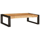 vidaXL Fürdőszobai polc polcokkal 80 x 50 x 23 cm Tömör mangófa és vas