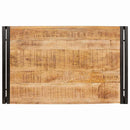 vidaXL Fürdőszobai polc polcokkal 80 x 50 x 23 cm Tömör mangófa és vas