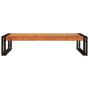 vidaXL Fürdőszobai polc 100 x 50 x 23 cm Tömör mangófa és vas
