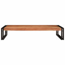 vidaXL Fürdőszobai polc 120 x 50 x 23 cm Tömör mangófa és vas