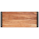 vidaXL Fürdőszobai polc 120 x 50 x 23 cm Tömör mangófa és vas