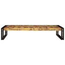 vidaXL Fürdőszobai polc 120 x 50 x 23 cm Tömör mangófa és vas