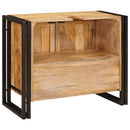 vidaXL Fürdőszobai mosdószekrény 71 x 33 x 58 cm Tömör mangófa és vas