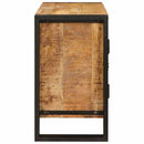 vidaXL Fürdőszobai mosdószekrény 71 x 33 x 58 cm Tömör mangófa és vas