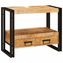 vidaXL Fürdőszobai mosdószekrény 71 x 33 x 58 cm Tömör mangófa és vas