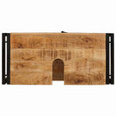 vidaXL Fürdőszobai mosdószekrény 71 x 33 x 58 cm Tömör mangófa és vas