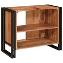 vidaXL Fürdőszobai mosdószekrény 71 x 33 x 58 cm Tömör akácfa és vas