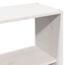 vidaXL fehér tömör fenyőfa könyvespolcos ágy matrac nélkül 90 x 190 cm
