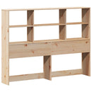 vidaXL tömör fenyőfa könyvespolcos ágy matrac nélkül 120 x 190 cm