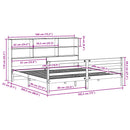 vidaXL fehér tömör fenyőfa könyvespolcos ágy matrac nélkül 180x200 cm