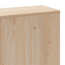vidaXL tömör fenyőfa ágy matrac nélkül 200 x 200 cm