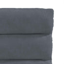 vidaXL 2 db sötétszürke bársony étkezőszék