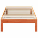 vidaXL viaszbarna tömör fenyő ágykeret matrac nélkül 80x200 cm