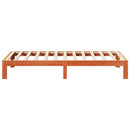 vidaXL viaszbarna tömör fenyő ágykeret matrac nélkül 80x200 cm