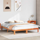 vidaXL viaszbarna tömör fenyőfa ágy matrac nélkül 160 x 200 cm
