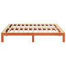 vidaXL viaszbarna tömör fenyőfa ágy matrac nélkül 160 x 200 cm