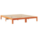 vidaXL viaszbarna tömör fenyőfa ágy matrac nélkül 160 x 200 cm