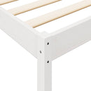vidaXL fehér tömör fenyőfa könyvespolcos ágy matrac nélkül 75 x 190 cm