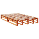 vidaXL barna tömör fenyőfa könyvespolcos ágy matrac nélkül 120 x 190cm