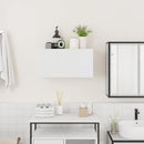 vidaXL fehér szerelt fa fali fürdőszobaszekrény 60x25x30 cm