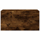 vidaXL füstös tölgyszínű szerelt fa fali fürdőszobaszekrény 60x25x30cm