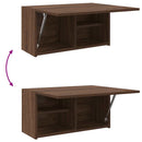 vidaXL barna tölgyszínű szerelt fa fali fürdőszobaszekrény 60x25x30 cm