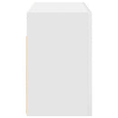 vidaXL fehér szerelt fa fali fürdőszobaszekrény 60x25x40 cm