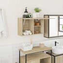 vidaXL sonoma tölgyszínű szerelt fa fali fürdőszobaszekrény 60x25x40cm