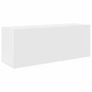 vidaXL fehér szerelt fa fali fürdőszobaszekrény 80x25x30 cm